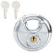 Lacăte disc cu chei 12 pcs Argintiu 8 x 2.8 x 8 cm - WALTI WALTI