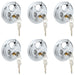Lacăte disc cu chei 6 pcs Argintiu 9 x 2.8 x 9 cm - WALTI WALTI