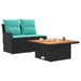 Canapea cu Brațe pentru Grădină cu Masă Rabatabilă 2 Bucată - WALTI WALTI