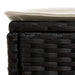 Taburet pentru grădină 2 Bucată Negru și Crem 38 x 38 x 45 cm - WALTI WALTI