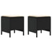 Taburet pentru grădină 2 Bucată Negru și Crem 38 x 38 x 45 cm - WALTI WALTI