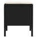 Taburet pentru grădină 2 Bucată Negru și Crem 38 x 38 x 45 cm - WALTI WALTI