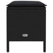 Taburet pentru grădină cu pernă Negru 80 x 38 x 45 cm Ratan PE - WALTI WALTI