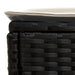 Taburet pentru grădină Negru și Crem 80 x 38 x 45 cm Ratan PE - WALTI WALTI