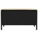 Taburet pentru grădină Negru și Crem 80 x 38 x 45 cm Ratan PE - WALTI WALTI