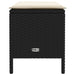 Taburet pentru grădină Negru și Crem 80 x 38 x 45 cm Ratan PE - WALTI WALTI