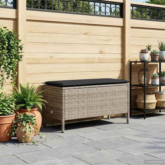 Taburet pentru grădină Gri și gri închis 80 x 38 x 45 cm - WALTI WALTI