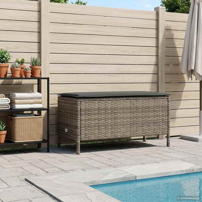 Taburet pentru grădină Gri și gri închis 80 x 38 x 45 cm - WALTI WALTI