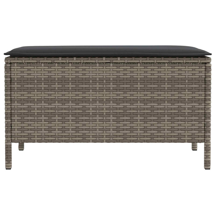 Taburet pentru grădină Gri și gri închis 80 x 38 x 45 cm - WALTI WALTI