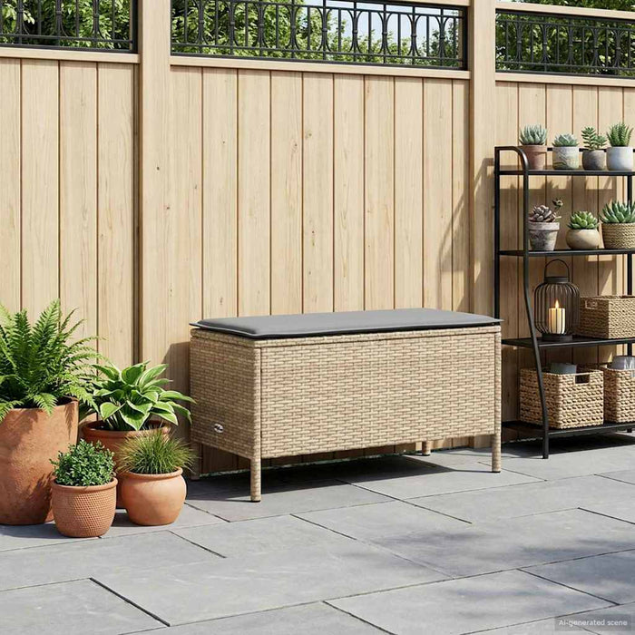 Taburet pentru grădină Beige și gri deschis 80 x 38 x 42 cm - WALTI WALTI