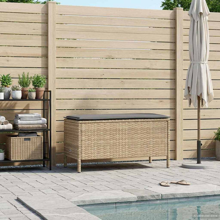 Taburet pentru grădină Beige și gri deschis 80 x 38 x 42 cm - WALTI WALTI