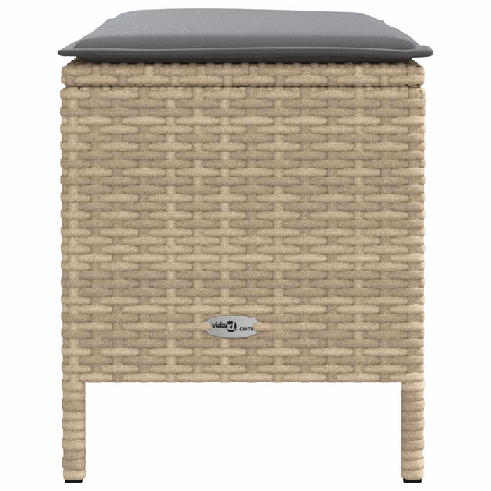 Taburet pentru grădină Beige și gri deschis 80 x 38 x 42 cm - WALTI WALTI