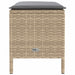 Taburet pentru grădină Beige și gri deschis 80 x 38 x 42 cm - WALTI WALTI