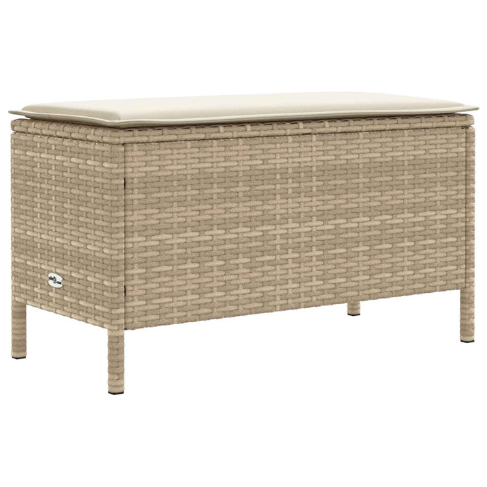 Taburet pentru grădină Bej și crem 80 x 38 x 42 cm Ratan PE - WALTI WALTI