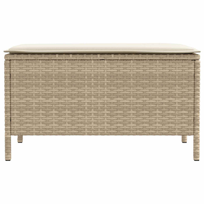 Taburet pentru grădină Bej și crem 80 x 38 x 42 cm Ratan PE - WALTI WALTI