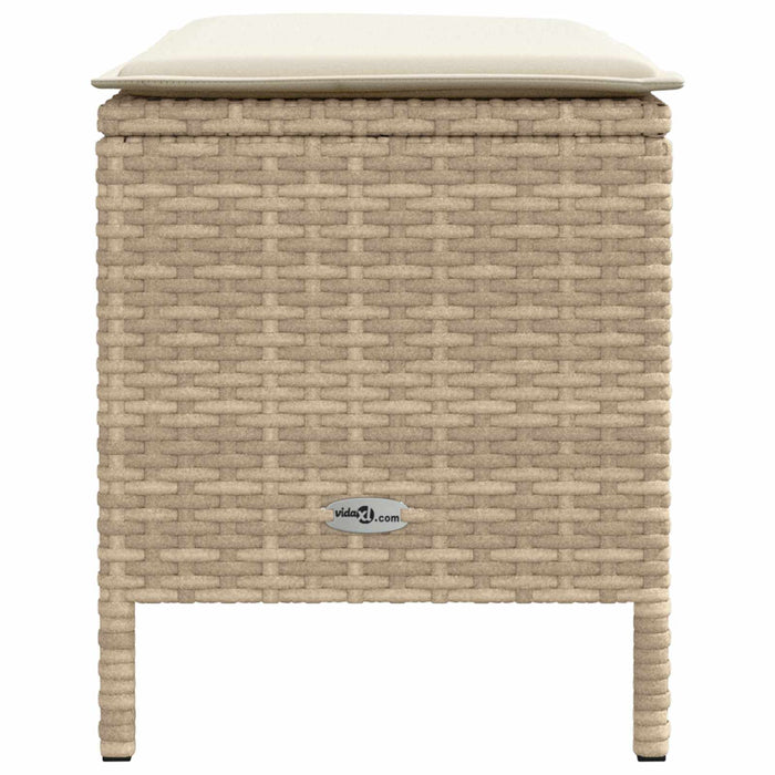 Taburet pentru grădină Bej și crem 80 x 38 x 42 cm Ratan PE - WALTI WALTI