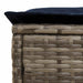 Taburet pentru grădină Gri și albastru marin 80 x 38 x 42 cm - WALTI WALTI