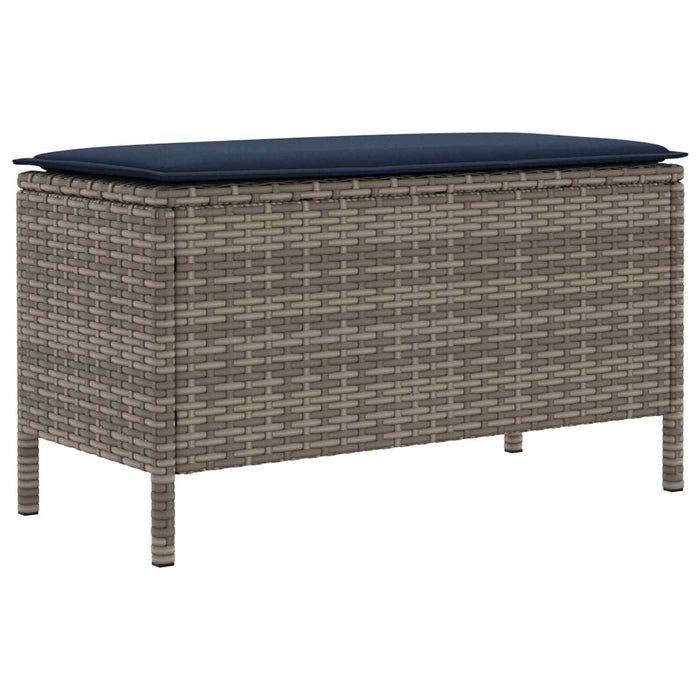 Taburet pentru grădină Gri și albastru marin 80 x 38 x 42 cm - WALTI WALTI