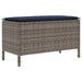 Taburet pentru grădină Gri și albastru marin 80 x 38 x 42 cm - WALTI WALTI