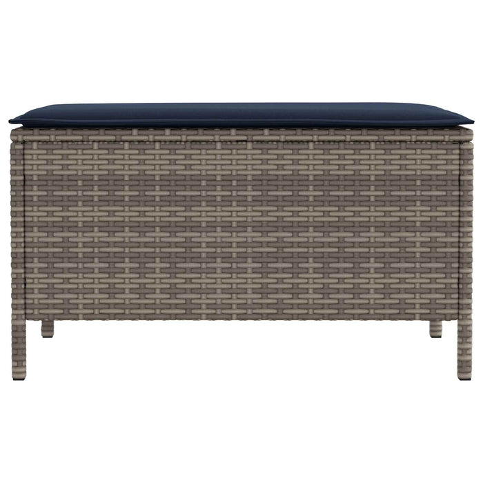 Taburet pentru grădină Gri și albastru marin 80 x 38 x 42 cm - WALTI WALTI