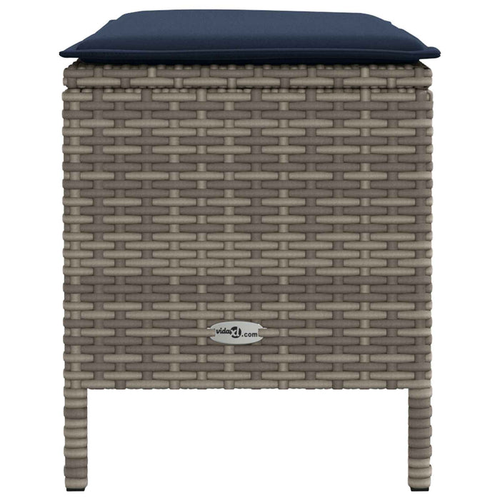 Taburet pentru grădină Gri și albastru marin 80 x 38 x 42 cm - WALTI WALTI