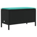 Taburet pentru grădină Negru și Turcoaz 80 x 38 x 42 cm - WALTI WALTI