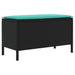 Taburet pentru grădină Negru și Turcoaz 80 x 38 x 42 cm - WALTI WALTI