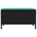 Taburet pentru grădină Negru și Turcoaz 80 x 38 x 42 cm - WALTI WALTI
