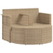 Canapea de grădină 8 pcs Beige și gri deschis poliratan - WALTI WALTI