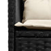 Set de canapele pentru grădină 2 pcs Negru și Crem poliratan - WALTI WALTI