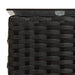 Set de canapele pentru grădină 2 pcs Negru și Crem poliratan - WALTI WALTI