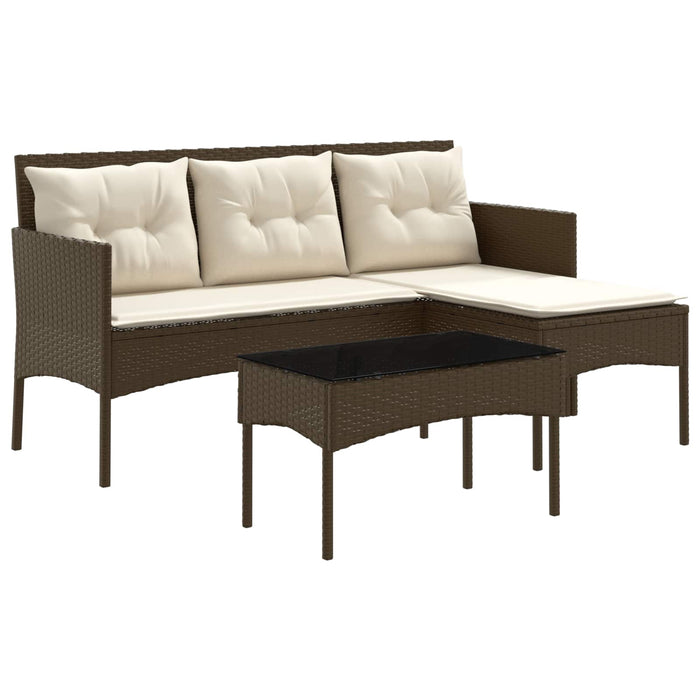 Set de canapele pentru grădină cu pernă 2 pcs poliratan - WALTI WALTI