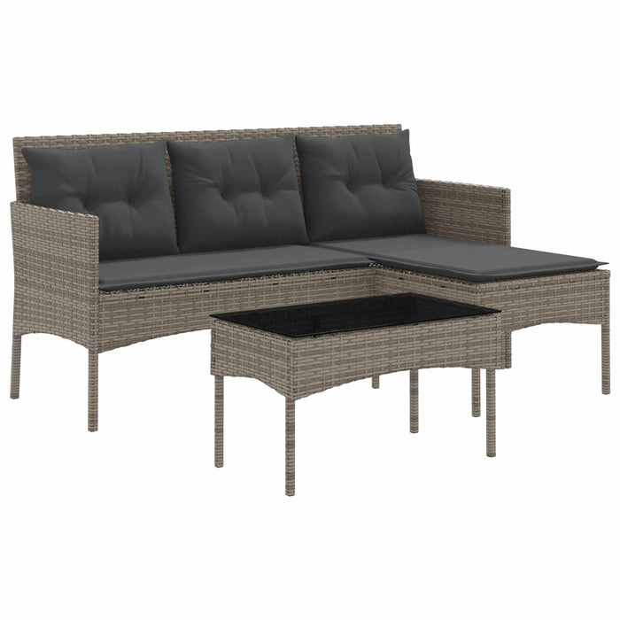 Set de canapele pentru grădină cu pernă 2 pcs poliratan - WALTI WALTI