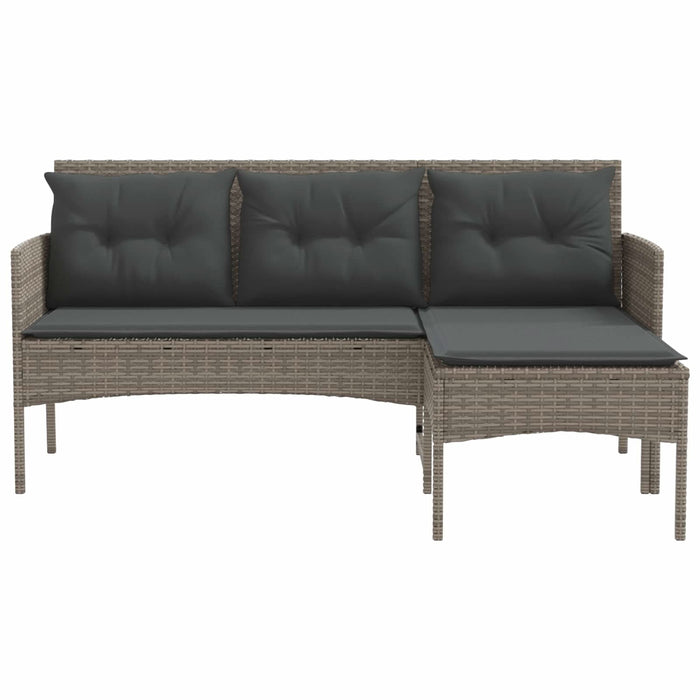 Set de canapele pentru grădină cu pernă 2 pcs poliratan - WALTI WALTI