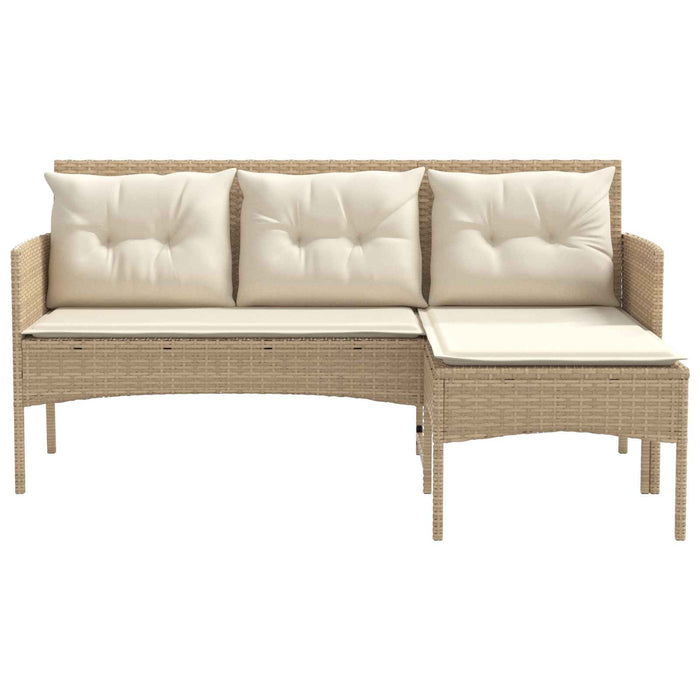 Set de canapele pentru grădină cu pernă 2 pcs poliratan - WALTI WALTI