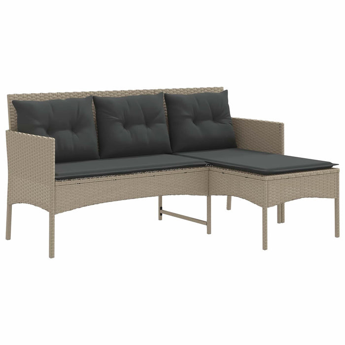 Set de canapele pentru grădină cu pernă 2 pcs poliratan - WALTI WALTI