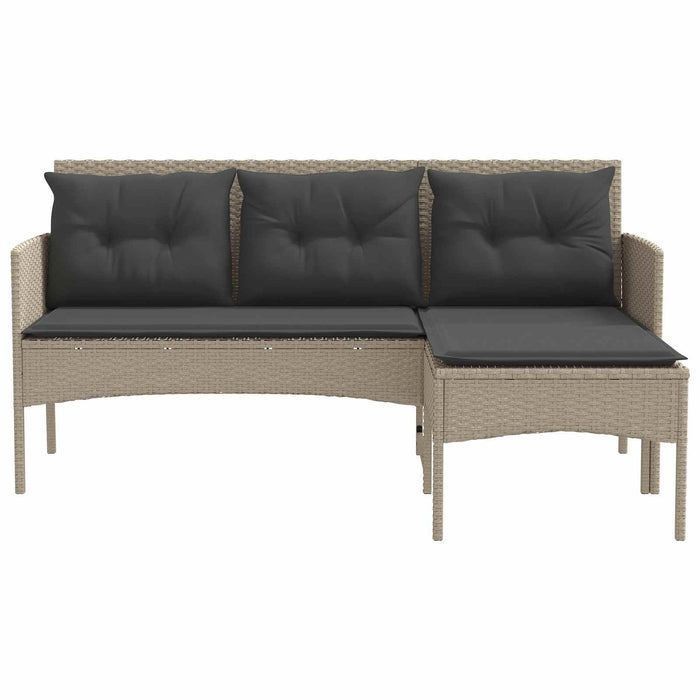 Set de canapele pentru grădină cu pernă 2 pcs poliratan - WALTI WALTI