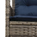 Set de canapele pentru grădină cu pernă 2 pcs poliratan - WALTI WALTI