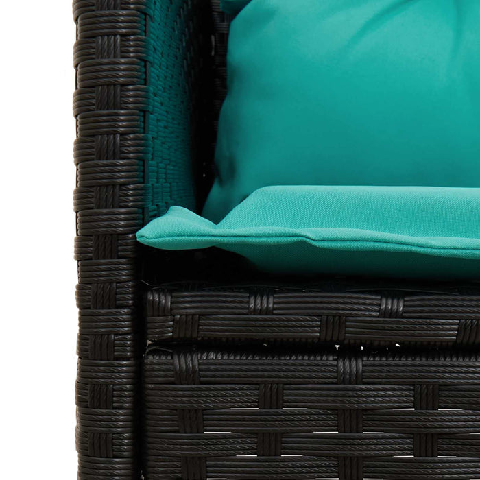 Set de canapele pentru grădină cu pernă 2 pcs poliratan - WALTI WALTI