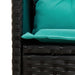Set de canapele pentru grădină cu pernă 2 pcs poliratan - WALTI WALTI