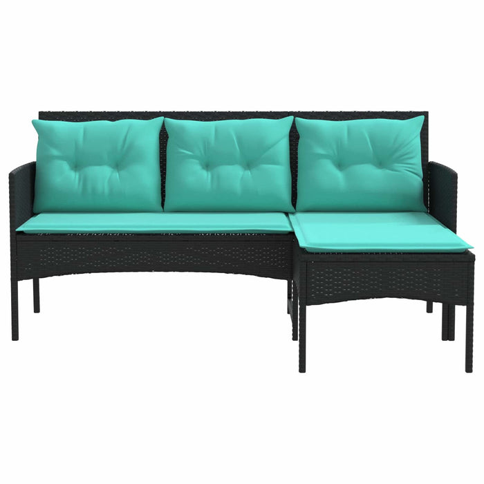 Set de canapele pentru grădină cu pernă 2 pcs poliratan - WALTI WALTI