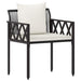 Set de Mobilier pentru Exterior 4 pcs Negru și Alb crem - WALTI WALTI