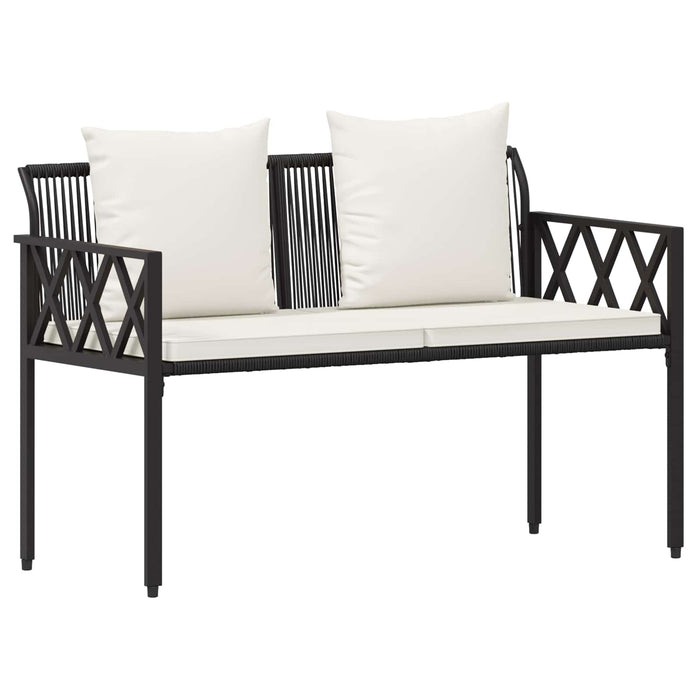 Set de Mobilier pentru Exterior 4 pcs Negru și Alb crem - WALTI WALTI