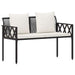 Set de Mobilier pentru Exterior 4 pcs Negru și Alb crem - WALTI WALTI
