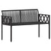 Set de Mobilier pentru Exterior 4 pcs Negru și Alb crem - WALTI WALTI
