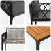 Set de Mobilier pentru Exterior 4 pcs Gri și gri închis - WALTI WALTI