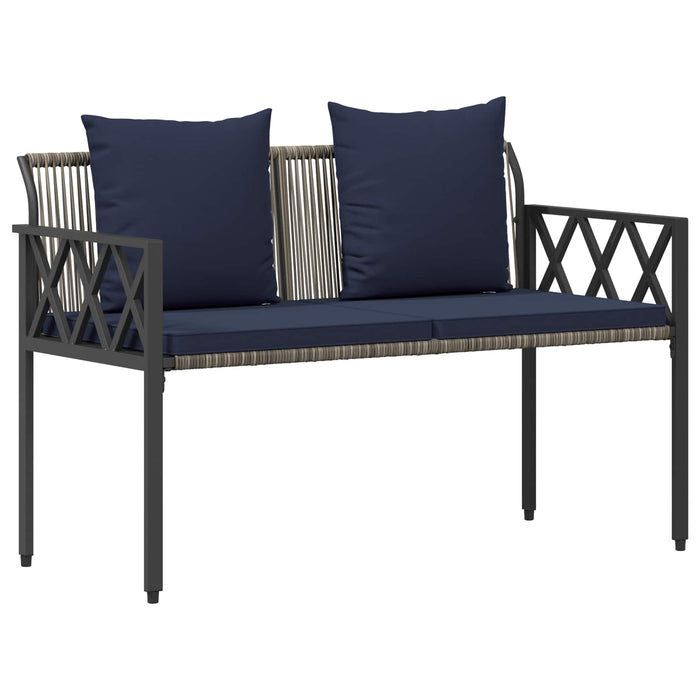 Set de Mobilier pentru Exterior 4 pcs Gri și albastru marin - WALTI WALTI