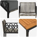 Set de Mobilier pentru Exterior 3 pcs Gri și gri închis - WALTI WALTI