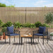 Set de Mobilier pentru Exterior 3 pcs Gri și albastru marin - WALTI WALTI