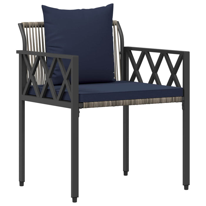 Set de Mobilier pentru Exterior 3 pcs Gri și albastru marin - WALTI WALTI